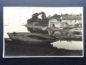 Wales Cymru Llyn Peninsula ABERSOCH showing Old Sailing Yacth c1950 Postcard