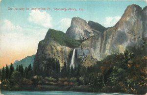 United States Yosemite Valley Inspiration Point waterfall and mountain scenic