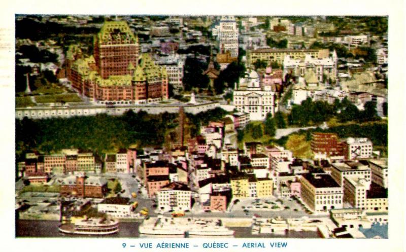 Canada - Quebec, Quebec City. Aerial View