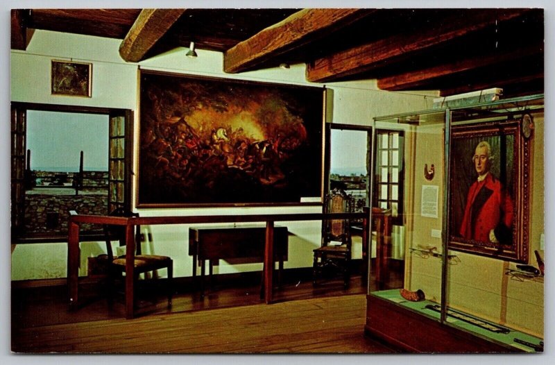 Fort Ticonderoga New York Museum Interior Battle Of Saratoga Chrome