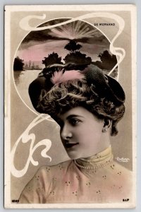 RPPC Actress Theatre Star De Mornand Reutlinger Paris Art Nouveau Postcard B37