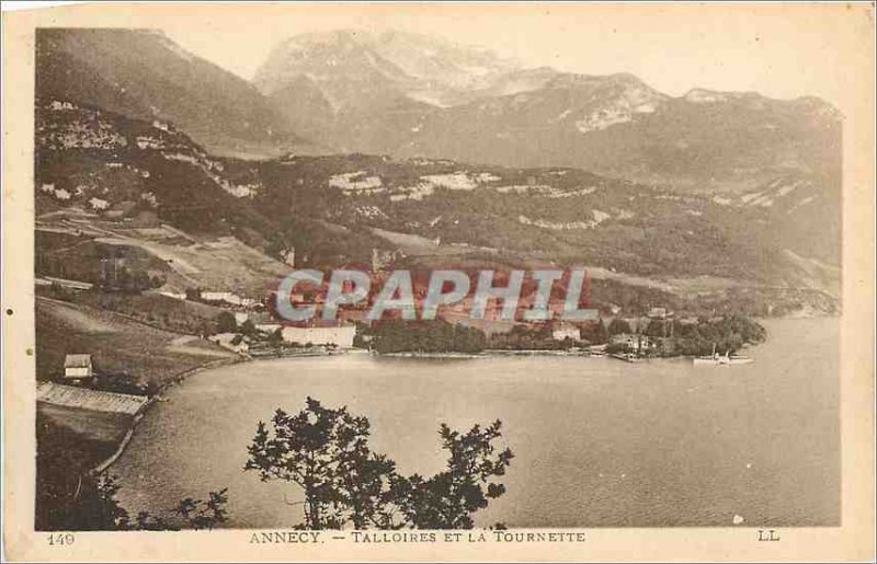 Old Postcard Annecy Talloires and the Spinner