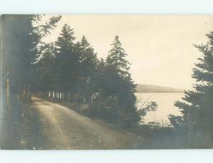 rppc 1931 DIRT ROAD ALONG THE SHORELINE AC8101