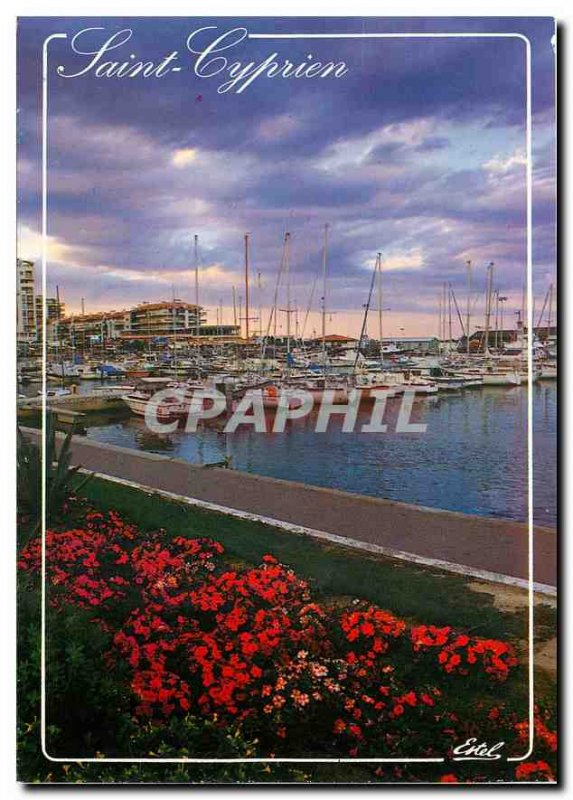 Postcard Modern Vermeille Cote Saint Cyprien Pyrenees Orientales The marina