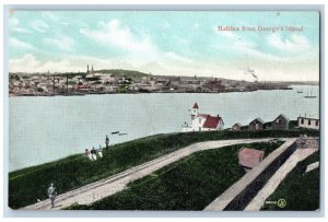 Halifax Nova Scotia Canada Postcard Halifax from George's Island c1905