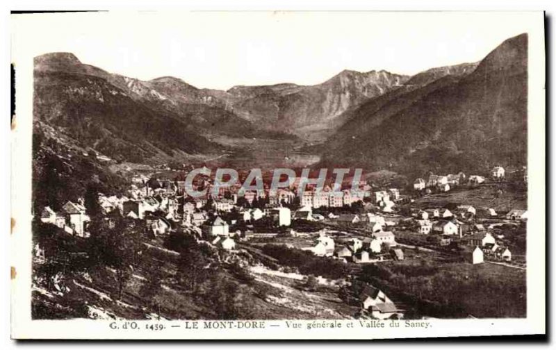 Old Postcard Le Mont Dore Vue Generale and Vallee du Sancy