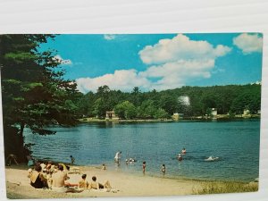 Vintage Postcard Shadow Lake Home of the Sweepstakes Salem NH New Hampshire