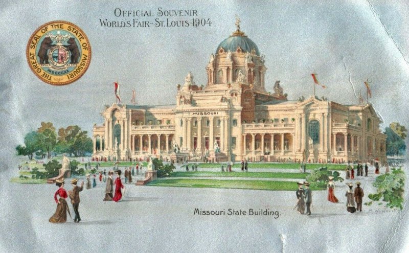 1904 St. Louis World's Fair Missouri State Building Postcard P152 
