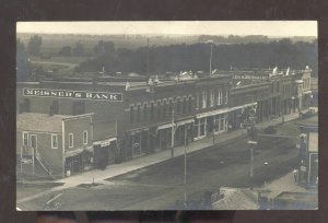 RPPC SHELTON NEBRASKA DOWNTOWN STREET SCENE 1909 REAL PHOTO POSTCARD