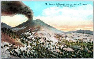 CA-California, Mount Lassen Volcanic Eruptions In US, Cascade Range, Postcard