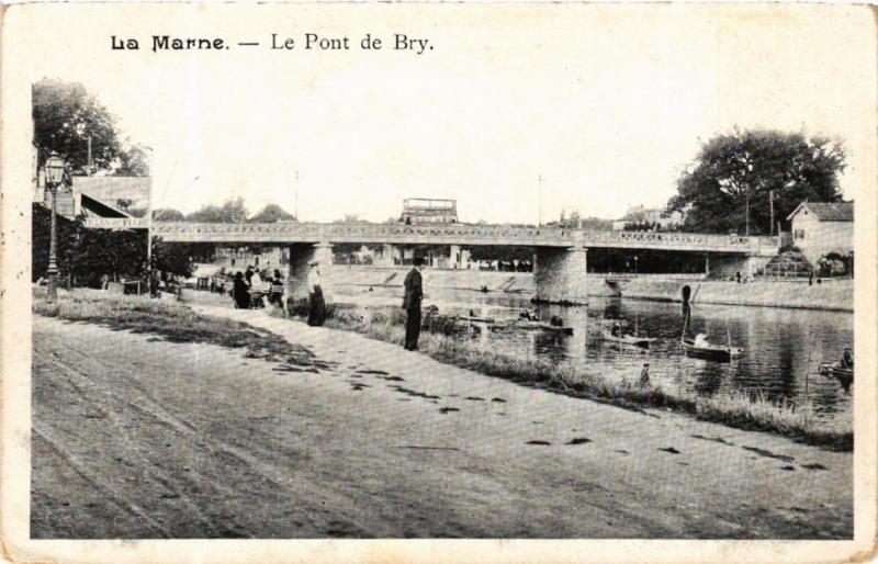 CPA La Marne Le Pont de Bry (600159)