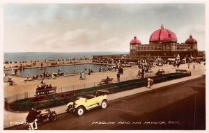 Lot355 paddling pond and pavilion rhyl Denbighshire wales car