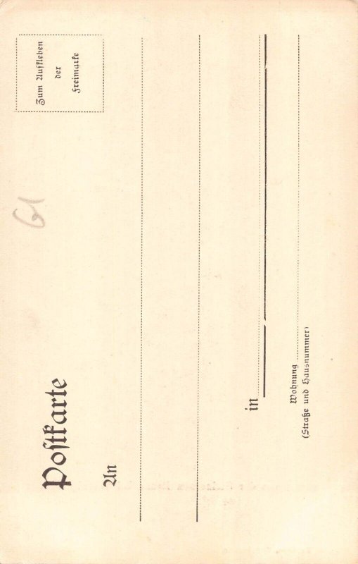 Germany Gruss von der Steinernen Renne bei Wernigerode Waterfall postcard