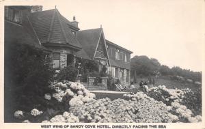 BERRYNARBOR DEVON UK WEST WING SANDY COVE HOTEL PHOTO POSTCARD c1940