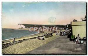 Veulettes - The Beach and Cliff of Upstream - Old Postcard