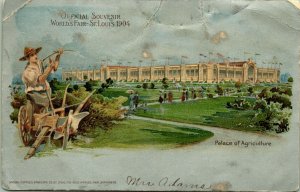 World's Fair Palace Agriculture St Louis 1904 Postcard; Hutchinson Ladies List