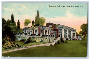 Richmond Virginia VA Postcard Country Club Of Virginia Building Exterior 1910