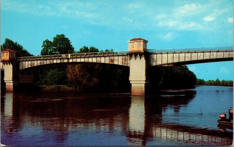 Yazoo River Bridge City Mississippi MS Postcard VTG UNP Curteich Vintage Unused 