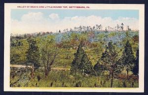 Valley of Death Little Round Top Gettysburg unused c1920's