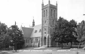 Real Photo Postcard St. John's Episcopal Church in Keokuk, Iowa~122150