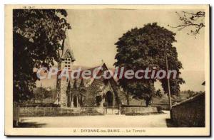 Old Postcard Divonne les Bains Temple
