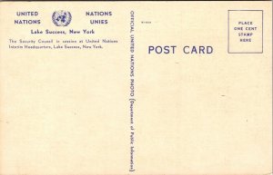 Security Council United Nations UN Lake Success New York NY Postcard UNP VTG 