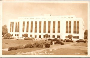 Real Photo Postcard Public Service Building in Salem, Oregon