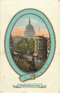 Postcard UK England London St Paul cathedral