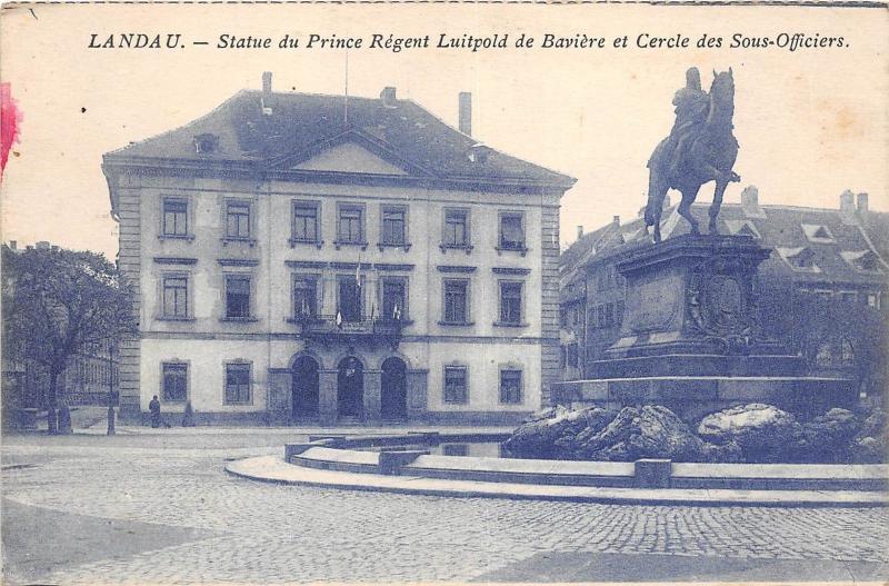 BF36724 statue du prince regnet luitpold de baviere et cercle de landau germany
