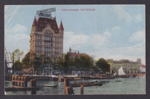 Vintage Postcard Netherlands Rotterdam Witte Huis 1921