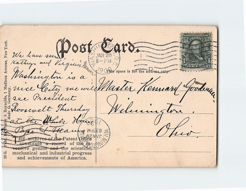 Postcard Patent Office, Washington, District of Columbia