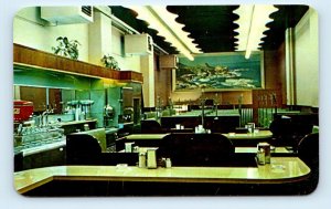 Bird's Restaurant interior view PORT ARTHUR Canada Chrome Postcard