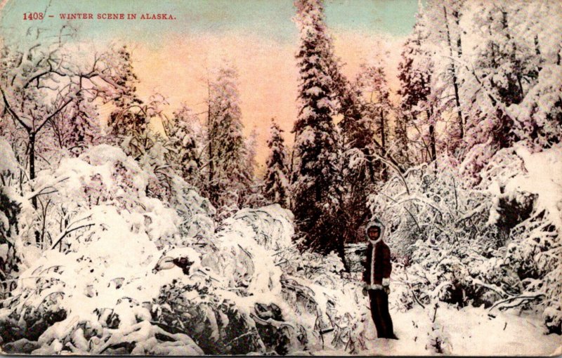 Alaska Winter Scene 1910