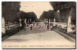 Postcard Old Saint Cloud The Park Parterre De L & # 39Orangerie