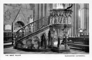 BR61407 the nave pulpit worcester cathedral  real photo  uk