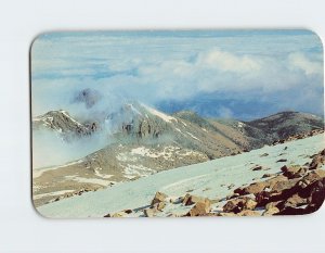 Postcard Above timberline and above the clouds, Pikes Peak, Colorado