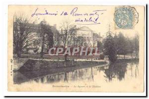 Romorantin Old Postcard The Square and the theater