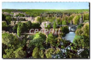 Old Postcard Valley of the Dronne to the Terrace of Roche Calais St Aiguilin