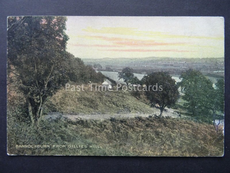 Scotland BANNOCKBURN from Gillies Hill c1904 Postcard by National Series