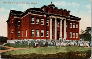 Cobourg ON Public School Unused Postcard G85 *as is