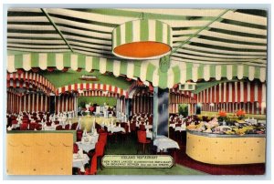 1946 Iceland Restaurant Interior Dining New York City New York Vintage Postcard