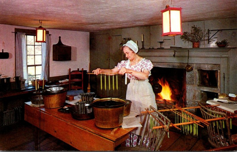Massachusetts Old Sturbridge Village Fitch House Candle Making