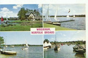 Norfolk Postcard - Wroxham - Norfolk Broads - Ref 10616A