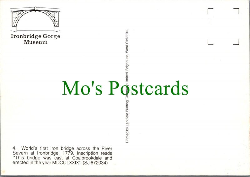 Shropshire Postcard - Ironbridge Gorge Museum  RR19831