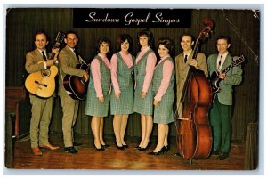 Kansas City Kansas KS Postcard The Sundown Gospel Singer Scene c1960's Vintage