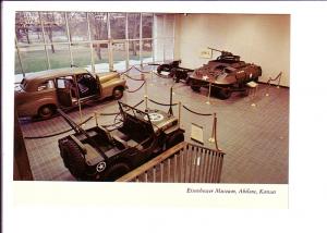 Military Hall Cars, Weapons, Eisenhower Museum Interior, Abilene, Kansas, Pho...