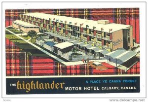 'A Place ye Canna Forget', The Highlander Motor Hotel, Calgary, Alberta, Cana...