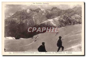 Old Postcard Luchon Superbagneres Panorama Mountain Venasque