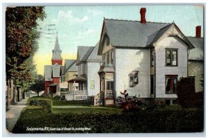 c1910's South Side Of Broad St. Looking West Salamanca New York NY Postcard