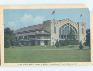 1930's LARGEST DANCE HALL IN COUNTRY Amherstburg - Near Windsor Ontario ON G2590